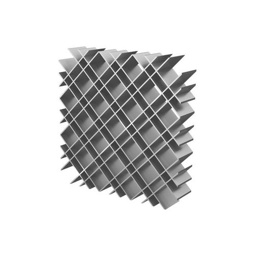 Облицовка фасада из решетки - LATTICE - CS - Construction Specialties - из металла / текстурированная / имитация металла
