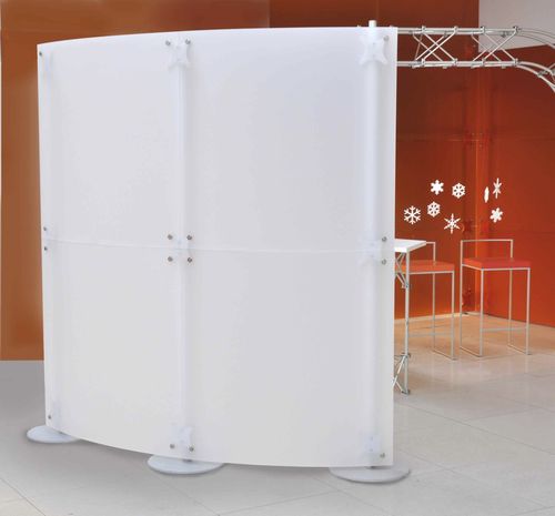 Напольная отделительная перегородка для офиса - FLUOWALL WHITE SCREEN - PAXTON - из акрила / модульная