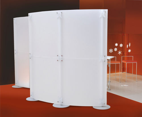 Современная ширма - FLUOWALL WHITE CURVED - PAXTON - из пластика