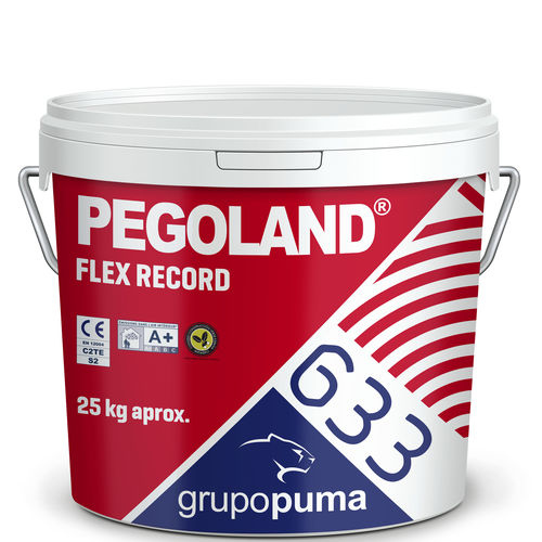 Клей для керамической плитки для цементирования - PEGOLAND® FLEX RECORD C2 TE S2 - GRUPO PUMA - для плиточного пола / для цемента