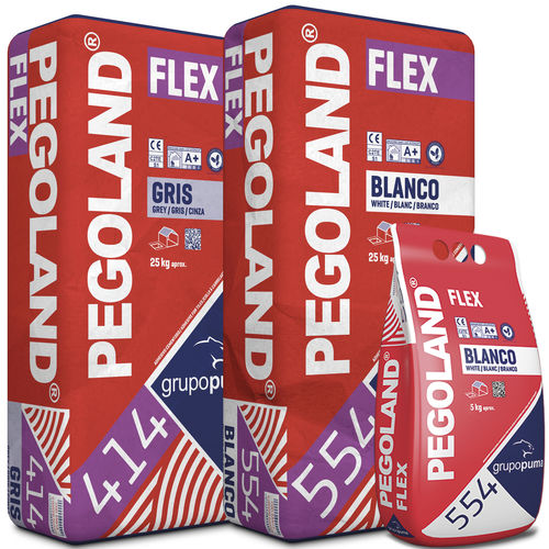 Клей для керамической плитки для цементирования - PEGOLAND® FLEX C2 TE S1 - GRUPO PUMA - для плиточного пола / для цемента