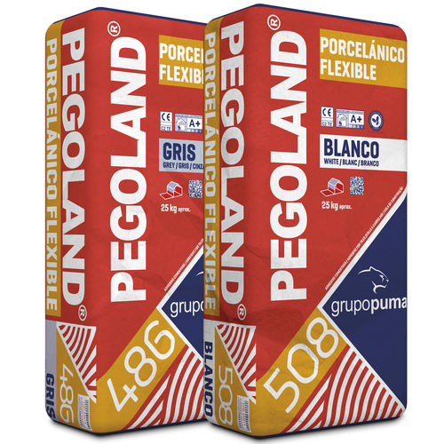 Клей для керамической плитки для цементирования - PEGOLAND® PORCELÁNICO FLEXIBLE C2 TE - GRUPO PUMA - для плиточного пола / для цемента