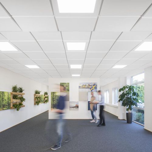 Подвесной потолок из стекловаты - FOCUS™ EZ - Saint-Gobain Ecophon - из плит / для офиса / для интерьера