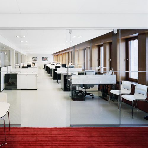 Подвесной потолок из стекловаты - COMBISON™ DUO E - Saint-Gobain Ecophon - из плит / для офиса / для интерьера