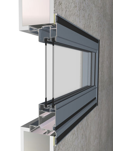 Окно из алюминия - FACE FIX - Wintec Aluminium Windows & Doors Australia Pty Ltd - раздвижное / акустическое