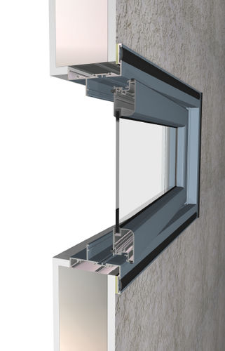 Окно из алюминия - FACE FIX - Wintec Aluminium Windows & Doors Australia Pty Ltd - распашное / с двойным остеклением / акустическое