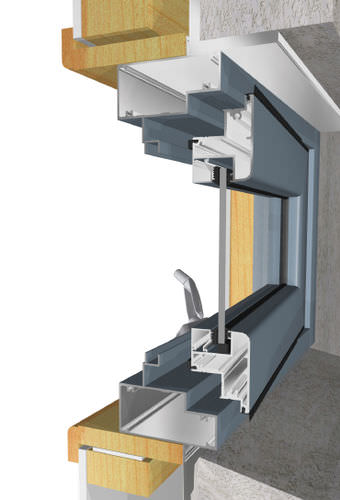 Окно из алюминия - HEAVY DUTY SUMMIT - Wintec Aluminium Windows & Doors Australia Pty Ltd - распашное / с двойным остеклением / акустическое