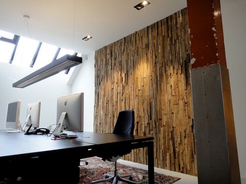 Настенная декоративная панель - INTERIOR WALL COVERING - Oscar Ono | Wood Manufacture - из переработанного материала / из дерева / гладкая
