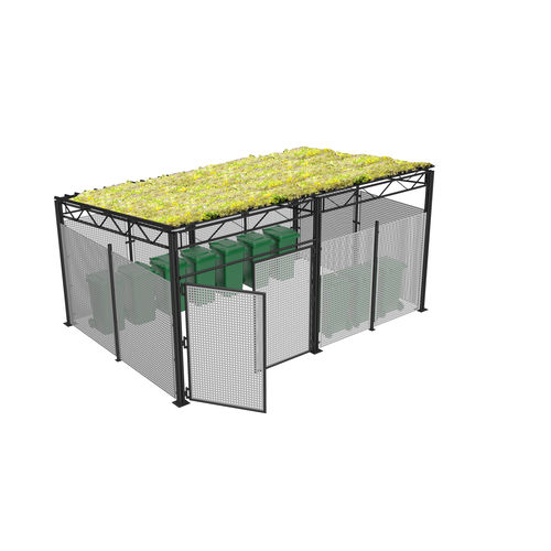 Самонесущая пергола - VIA VERDE B - Euroform K. Winkler GmbH - из гальванизированной стали / из стекла / с мобильными планками