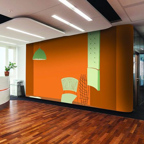 Современный обои - CJAISE FOND ORANGE - Agena Srl - из нетканых материалов / с рисунком / моющийся