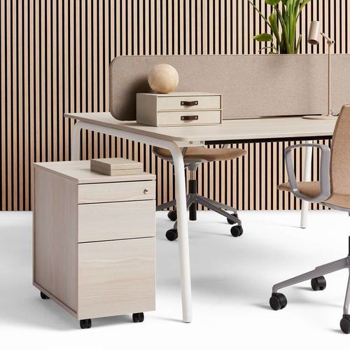 Низкий шкаф для папок - TECHO HYLL - Ahrend - из дерева / с выдвижными ящиками / современный
