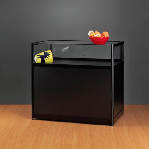 Современный стеклянный шкаф - 1000 WITH STORAGE - SDB Vitrinebouw BV - из стекла / из алюминия / с подсветкой