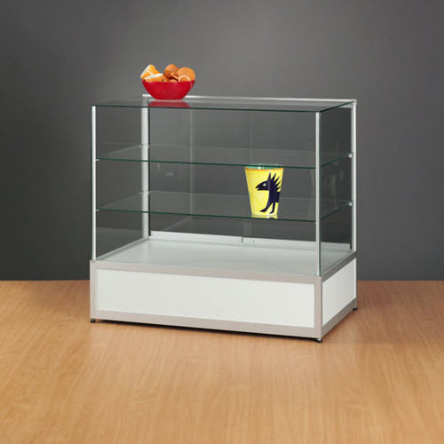 Современный стеклянный шкаф - MTC952 1000 WITH PLINTH - SDB Vitrinebouw BV - из стекла / из дерева / из анодированного алюминия