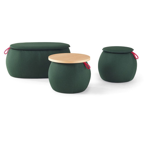 Звукопоглощающий пуф - SNOWPOUF - Caimi Brevetti SpA - современный / из ткани / круглый