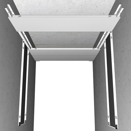 Подвесной потолок из гальванизированной стали - ORIAL XL - Plafometal - из панелей / для офиса / для чистого помещения