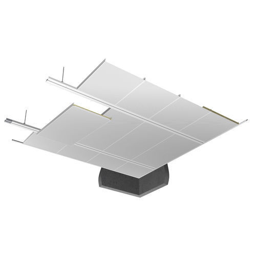 Подвесной потолок из гальванизированной стали - PM2 - Plafometal - из панелей / для офиса / для интерьера