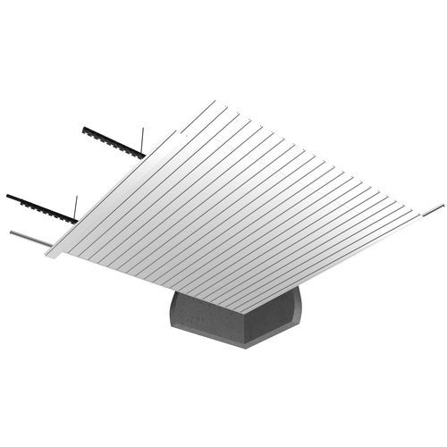 Подвесной потолок из алюминия - TYPE F - Plafometal - из реек / для наружного применения / огнестойкий
