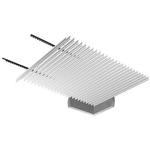 Подвесной потолок из алюминия - TYPE V - Plafometal - из реек / для интерьера / огнестойкий