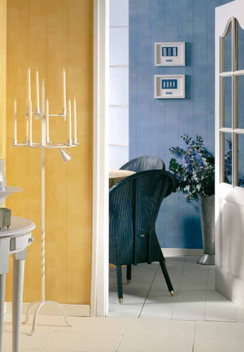 Настенная декоративная панель - DUMAPAN® - MARCO POLO YELLOW AND BLUE SEAMLESS - Dumaplast Extrusion - из ПВХ / из ламината / матовая