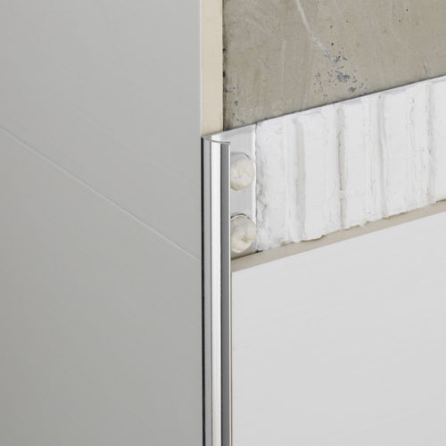 Отделочный профиль из алюминия - NOVOCANTO® ALUMINUM - EMAC - для плиточного пола / для наружных углов