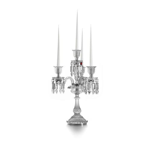 Подсвечник из кристалла - ZÉNITH - Baccarat - из полированного алюминия / из алмаза