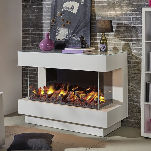 Электрический камин - CONCEPT 4 L100 - Kamin-Design GmbH & Co KG Ingolstadt - встраиваемый / без дымохода / с 3 поверхностями
