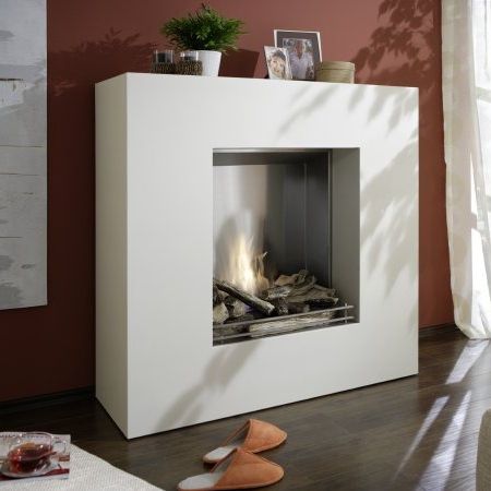 Электрический камин - ALPHA-OPTI-MYST - Kamin-Design GmbH & Co KG Ingolstadt - напольный / Односторонний / с открытой топкой
