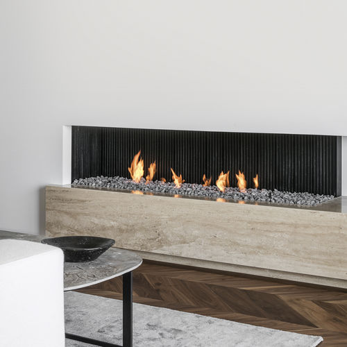 Газовый камин - URBAN GAS - Metalfire Architectural fireplaces - встраиваемый / с 2-мя поверхностями / с открытой топкой