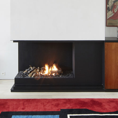 Газовый камин - URBAN - Metalfire Architectural fireplaces - встраиваемый / угловой / без дымохода