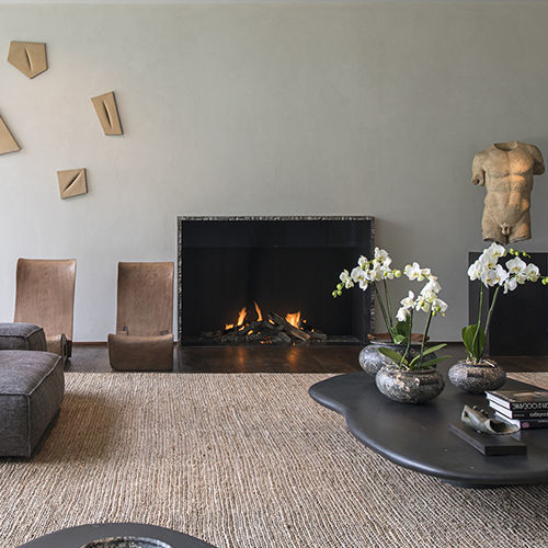 Газовый камин - URBAN MF 1300-75 G 1S - Metalfire Architectural fireplaces - встраиваемый / Односторонний / с открытой топкой