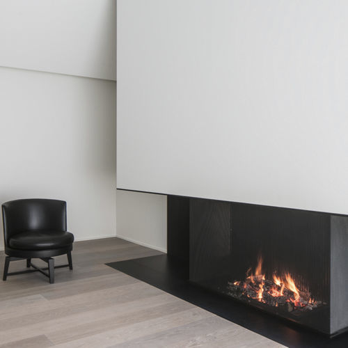 Дровяной камин - UNIVERSAL 4 - Metalfire Architectural fireplaces - встраиваемый / с 3 поверхностями / с открытой топкой