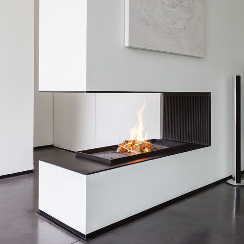 Дровяной камин - UNIVERSAL EXTENDED 8 - Metalfire Architectural fireplaces - встраиваемый / с 3 поверхностями / с открытой топкой