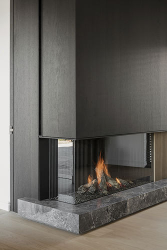 Газовый камин - AVENUE GAS HIGH EFFICIENCY - Metalfire Architectural fireplaces - встраиваемый / угловой / с 2-мя поверхностями