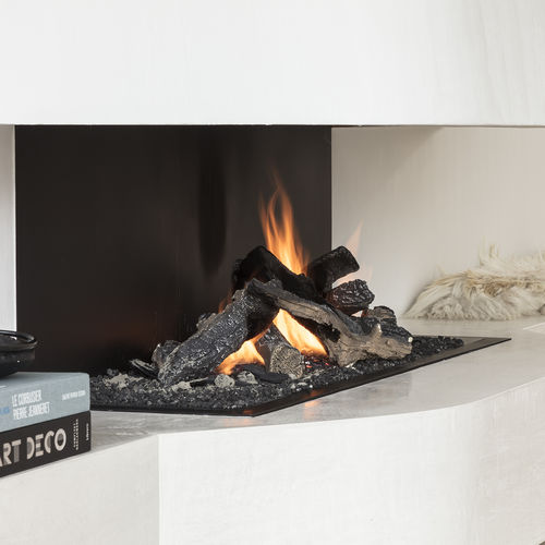Газовый камин - URBAN 5.3 - Metalfire Architectural fireplaces - встраиваемый / с 3 поверхностями / с открытой топкой