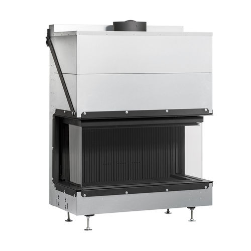 Дровяной камин - ULTIME D MF 1050-50 WHE 3S V20 - Metalfire Architectural fireplaces - встраиваемый / напольный / с 3 поверхностями