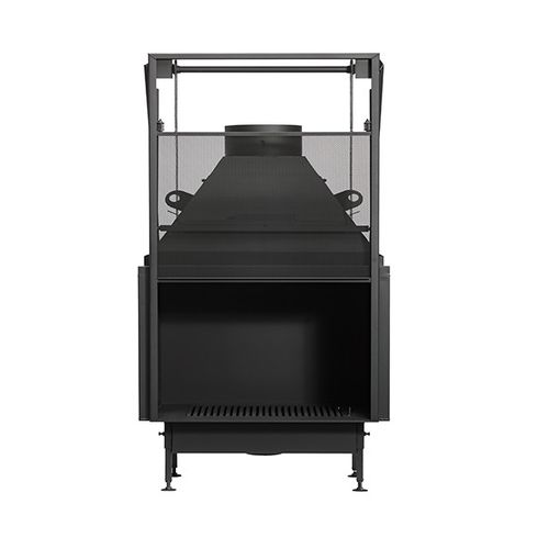 Закрытая топка на дровах - UNIVERSAL MF 1050-75 W 1S - Metalfire Architectural fireplaces - с 1 поверхностью / из металла / из стекла