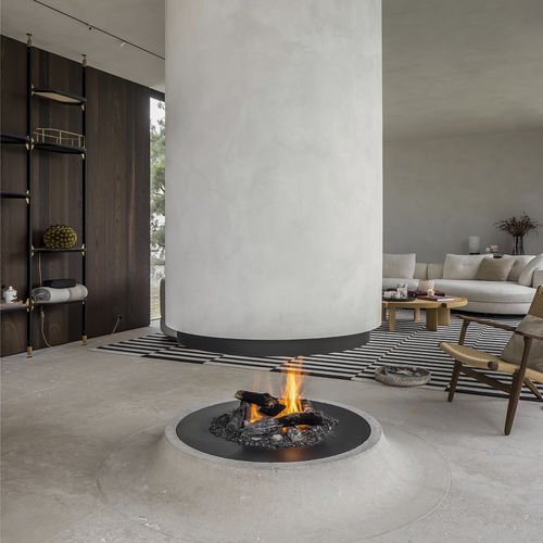Камин на природном газе - URBAN MF G BESPOKE - Metalfire Architectural fireplaces - пропановый / напольный / подвесной