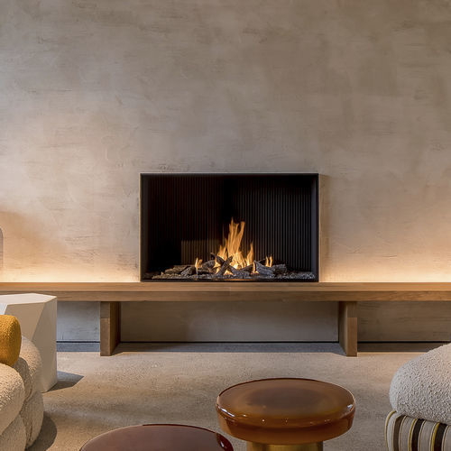 Камин на природном газе - URBAN MF 1050-75 G 1S - Metalfire Architectural fireplaces - пропановый / встроенный / напольный
