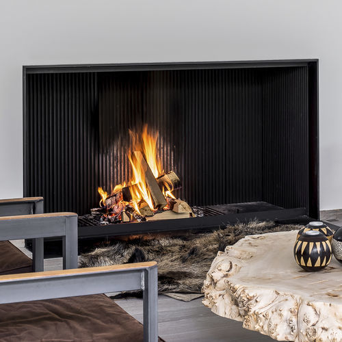 Дровяной камин - UNIVERSAL MF 1050-75 W 1S - Metalfire Architectural fireplaces - встроенный / напольный / Односторонний
