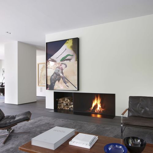 Дровяной камин - UNIVERSAL - Metalfire Architectural fireplaces - встраиваемый / Односторонний / с открытой топкой