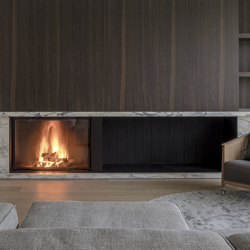 Дровяной камин - ULTIME D MF 1050-75 WHE 1S - Metalfire Architectural fireplaces - встраиваемый / напольный / у стенки
