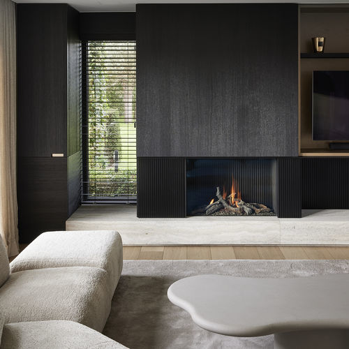 Газовая закрытая топка - Avenue 1050-75 with concept - Metalfire Architectural fireplaces - с 1 поверхностью / из стали / из чугуна