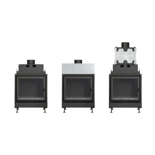 Закрытая топка на дровах - Optimum  - Metalfire Architectural fireplaces - с 1 поверхностью / из стали