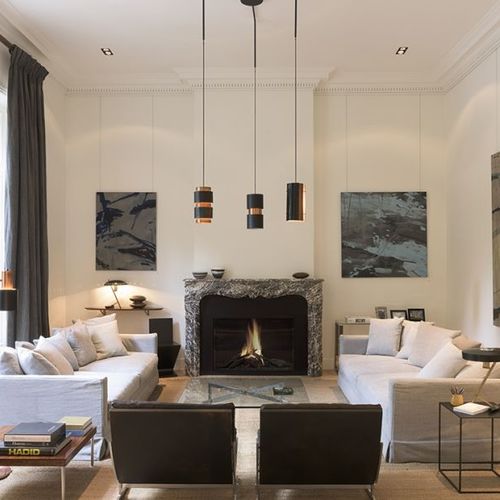 Камин на природном газе - AVENUE MF 1050-75 GHE 1S - Metalfire Architectural fireplaces - пропановый / напольный / напольный