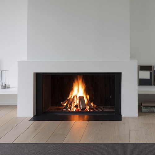 Дровяной камин - UNIVERSAL - Metalfire Architectural fireplaces - встраиваемый / Односторонний / с открытой топкой