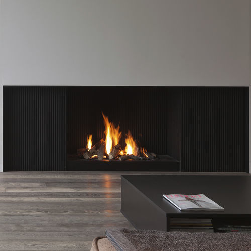 Газовый камин - URBAN - Metalfire Architectural fireplaces - встраиваемый / напольный / Односторонний