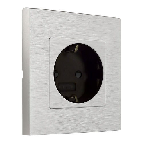 Розетка тока - GERMAN  - FEDE Switch & Light - настенная / встраиваемая / из металла