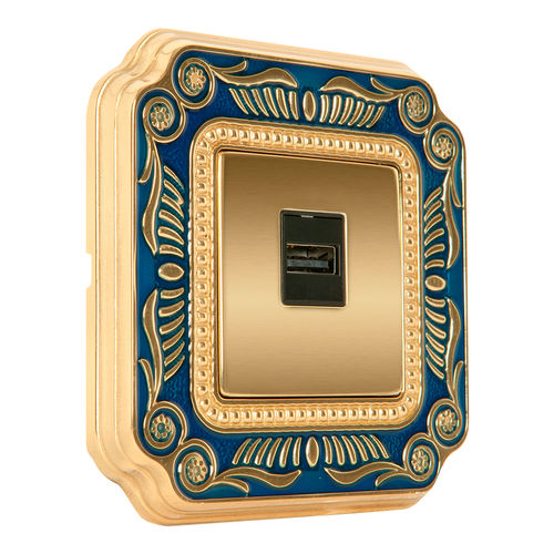 Розетка USB - FIRENZE  - FEDE Switch & Light - настенная / встраиваемая / из металла