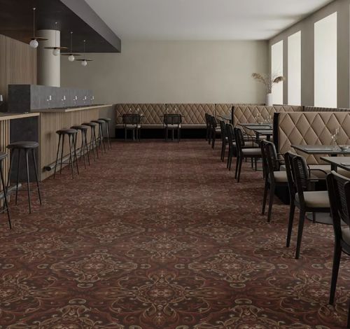 Тафтинговое ковровое покрытие - SAVONNERIE   - EGE CARPETS - из полиамида / дамасское / серое
