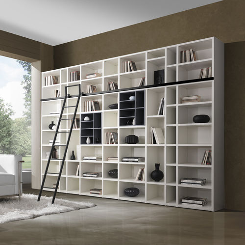 Современный книжный шкаф - G406  - GIESSEGI - из лакированной древесины / белый